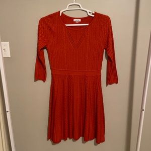 Orange knit Calvin Klein dress-NWOT